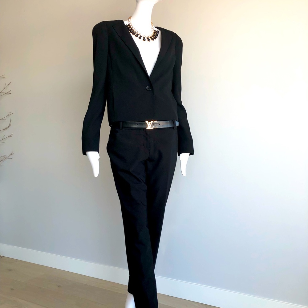 Black BCBG Maxazria Cropped Jacket.